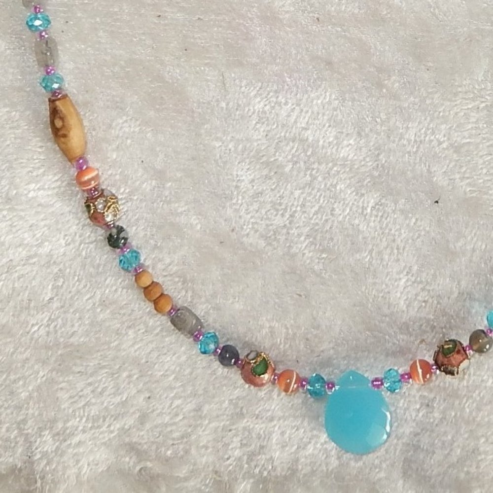 Necklace 17" Wood Tulasi Beads by Hare Krishna Devotees for Spiritual Energies